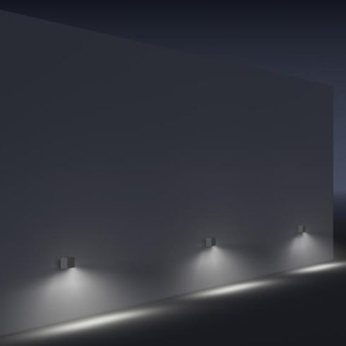33365.000 KUBUS LED wall luminaire - floor washlight
