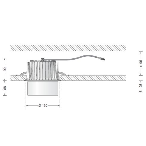50696.2K4 Recessed ceiling luminaire - downlight