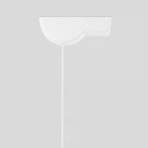 13350 - Surface-mounted canopy velvet white for BEGA system pendant luminaires