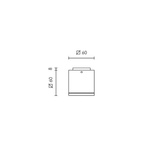 MICROLOFT SQUARE white LED ceiling luminaire