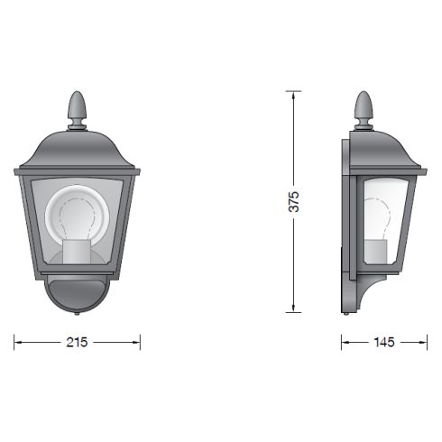31430K3 >Strasbourg< Wall luminaire