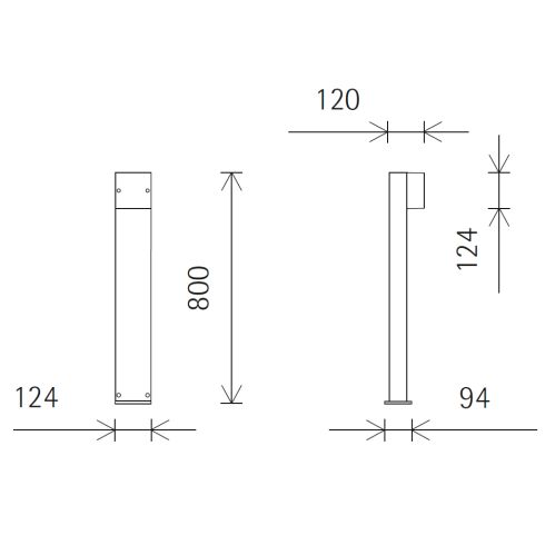 33269.000 KUBUS LED bollard - Floor washlight