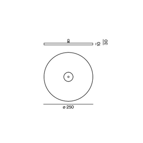 BASE PLATE white for XAL table luminaires