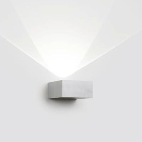 VISION S OUT LED LED wall luminaire, aluminium grey