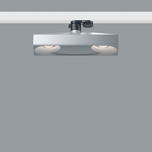 77924.000 SKIM silver Downlight for ERCO 3-circuit track system