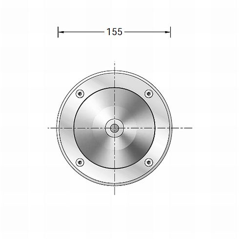 84085K3 LED in-ground luminaire, symmetrical