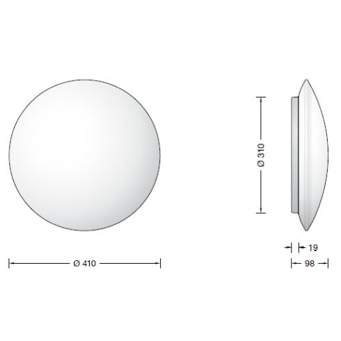 50508K3 - PRIMA LED ceiling and wall luminaire