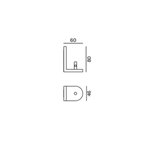 WALL FASTENING black for XAL table luminaires