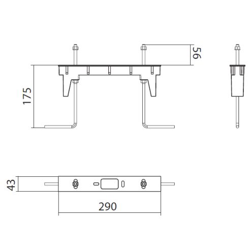 Accessory - Flange for SIMES bollards