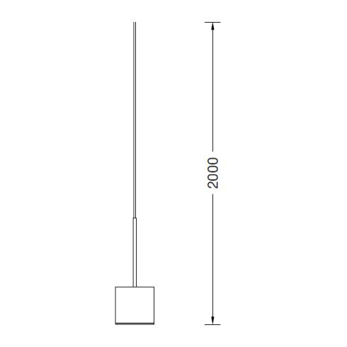 50990.6K3 - STUDIO LINE LED system pendant luminaire, copper
