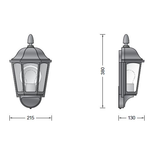 31435K3 >Bruges< Wall luminaire