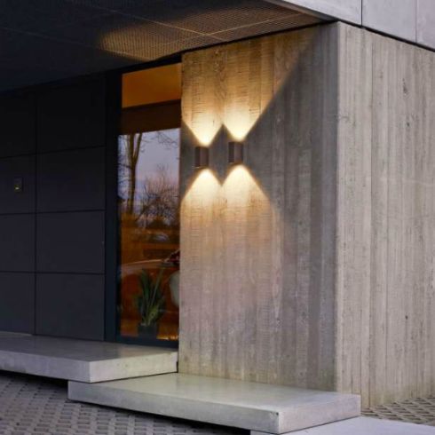 MOMBA DOWN-UP LED LED wall luminaire, dark grey