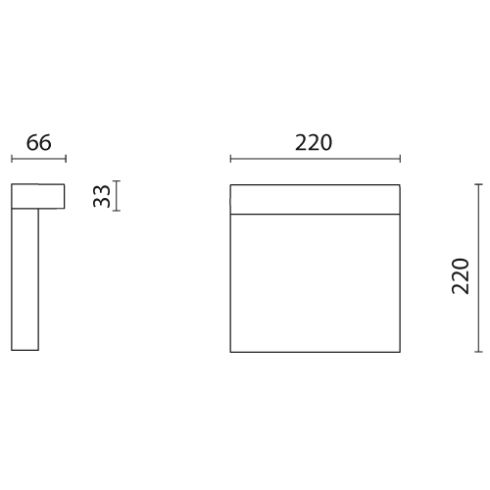 MINILOOK WOOD 220 white LED bollard