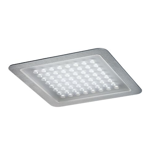 Modul Q 64 In LED recessed ceiling luminaire, anodised