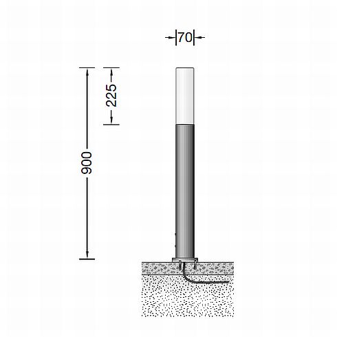 77236K3 Garden and path luminaire, graphite