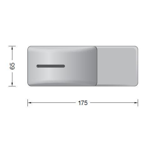 13350 - Surface-mounted canopy velvet white for BEGA system pendant luminaires