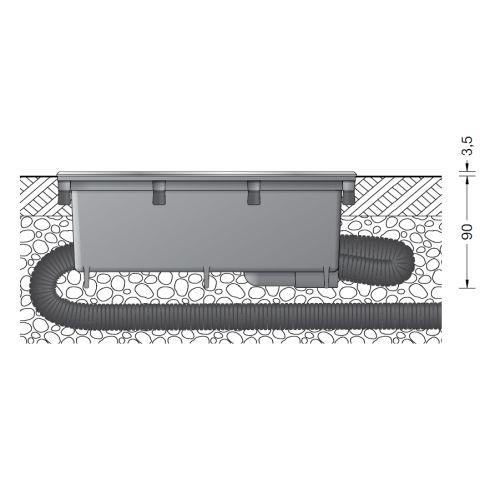 84089K3 LED in-ground luminaire, symmetrical