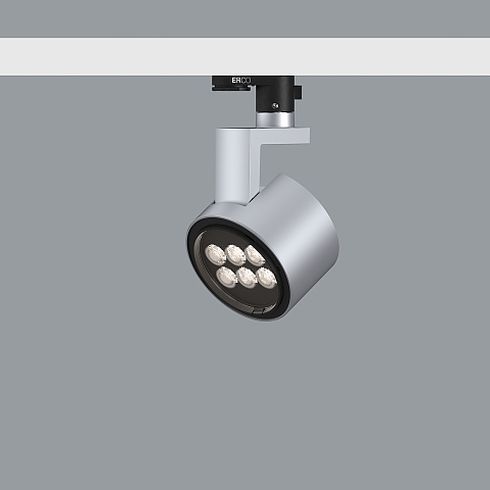 71657.000 PARSCAN silver LED spotlight for ERCO DALI system