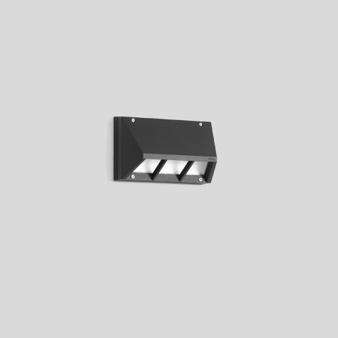 22375K3 LED wall luminaire, graphite