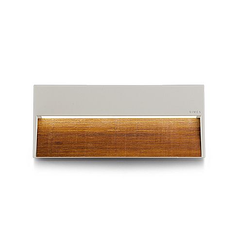 SKILL WOOD RECTANGULAR white LED wall luminaire