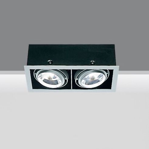 Frame-2, grey Recessed ceiling luminaire