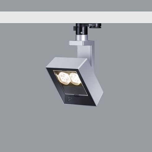 72814.000 LIGHT BOARD silver LED spotlight for ERCO 3-circuit track system