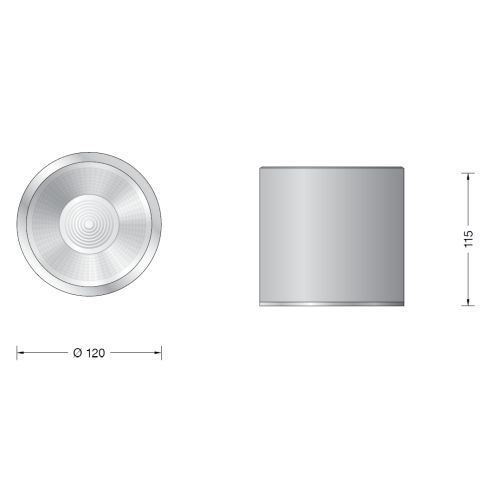 50489.1K4 Ceiling luminaire - downlight, velvet white