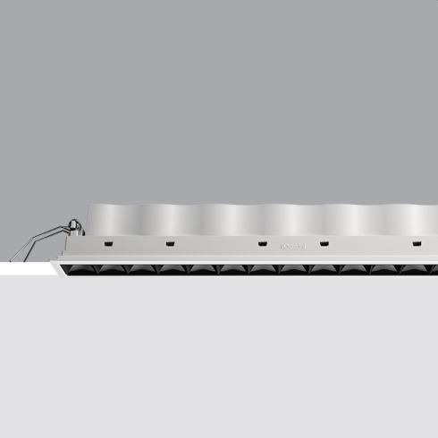 Laser Blade Frame - 15 Recessed LED ceiling luminaire, white-black