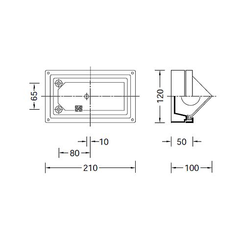 22601K3 Wall luminaire, graphite