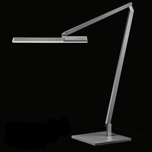 Roxxane Office LED desk luminaire 4000K, anodised silver