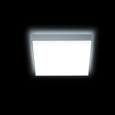 CLEAR 4.0 SQUARE 300 Ceiling and wall luminaire, silver grey