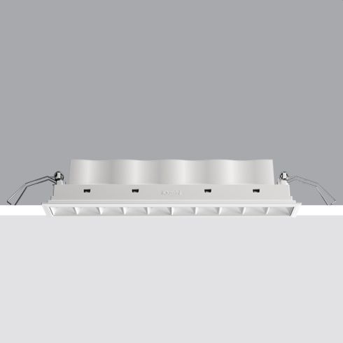 Laser Blade Frame - 10 Recessed LED ceiling luminaire, white