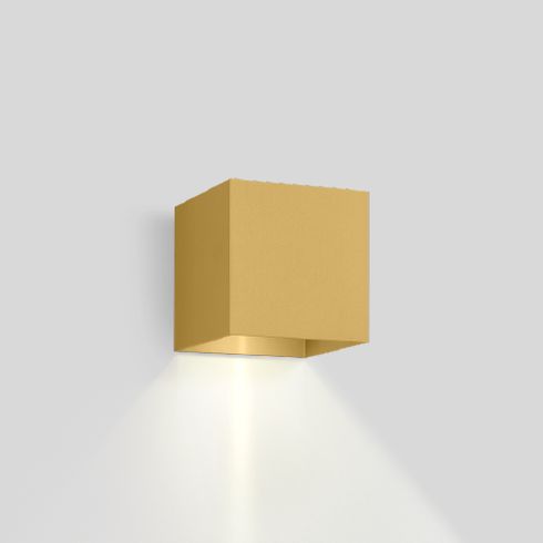 BOX WALL 1.0 3000K LED wall luminaire, gold