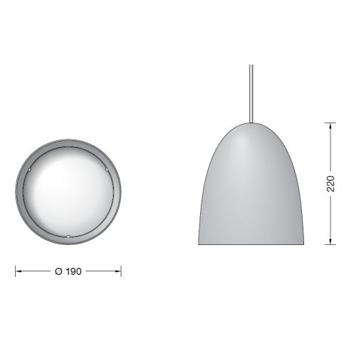 50953.6K3 - STUDIO LINE LED system pendant luminaire, copper
