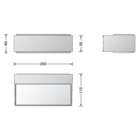 12277.1K3 LED wall luminaire, white