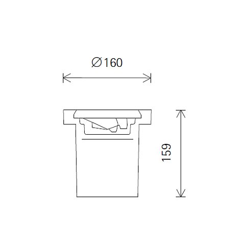 33472.000 TESIS lens wallwasher In-ground luminaire