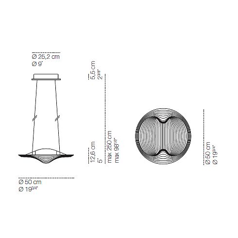 Sestessa sospesa LED Pendant luminaire, white