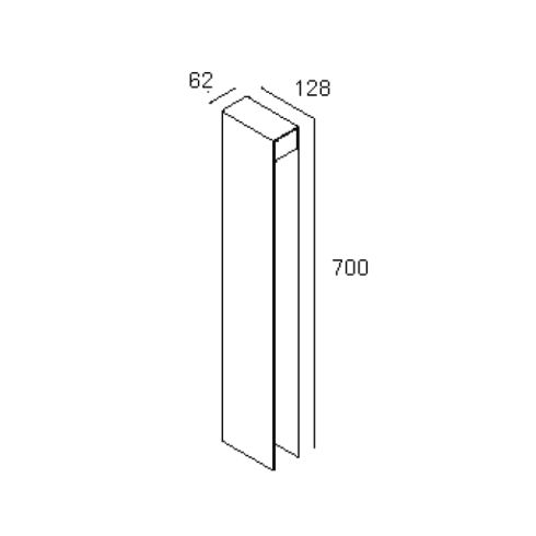 MONOPOL 70 LED LED bollard, grey