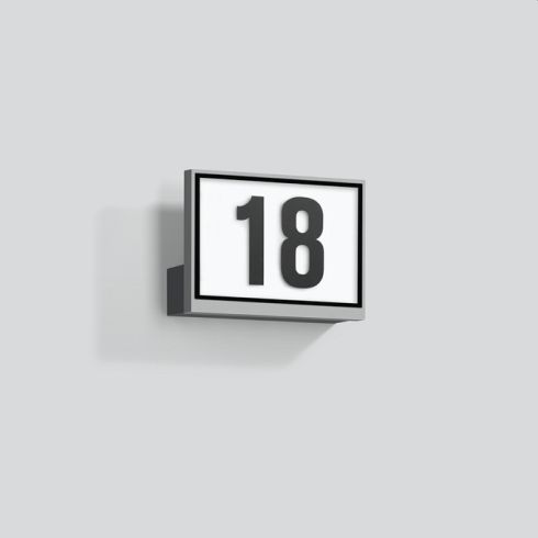 24455AK4 House number luminaire, silver