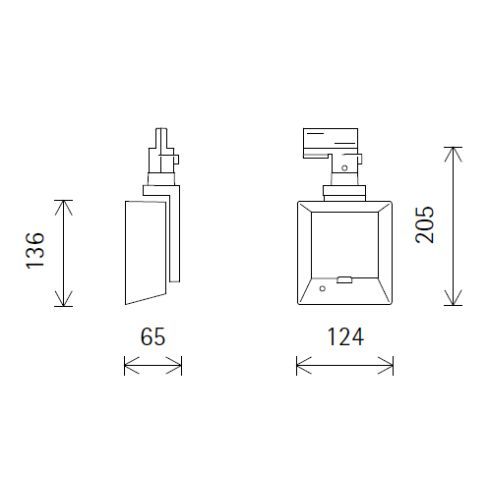 73918.000 LIGHT BOARD silver LED spotlight for ERCO 3-circuit track system