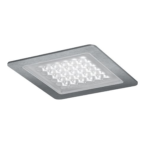 Modul Q 36 In LED recessed ceiling luminaire, stainless steel
