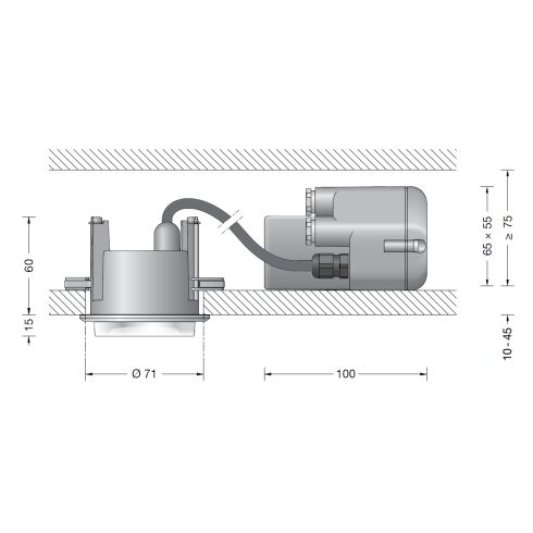 55941K3 Recessed ceiling luminaire · Downlight