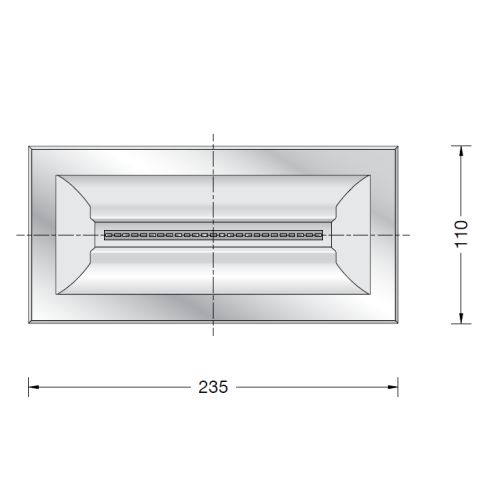 84089K3 LED in-ground luminaire, symmetrical