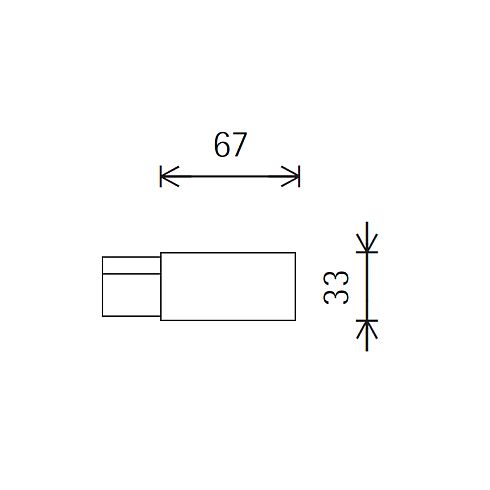 79321.000 LIVE END black for ERCO 3-circuit track system