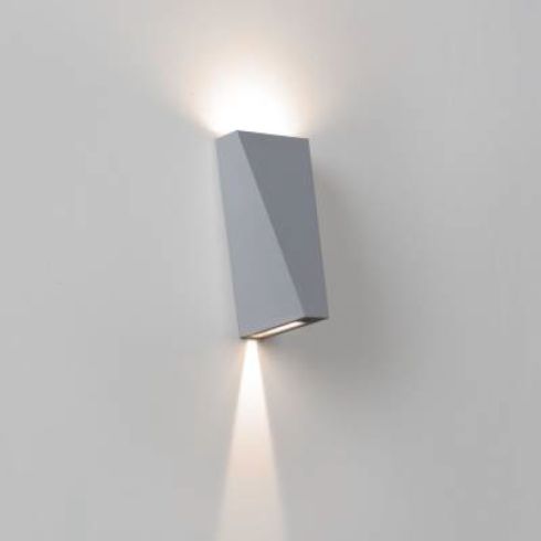 TOPIX L X LED wall luminaire, aluminium grey