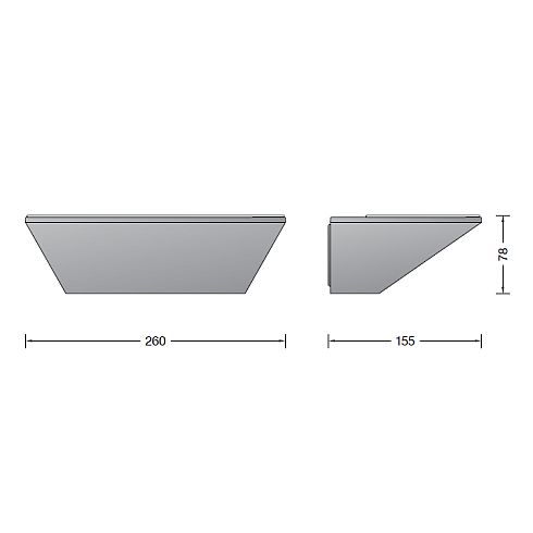 50198.5K3 LED wallwasher, velvet black