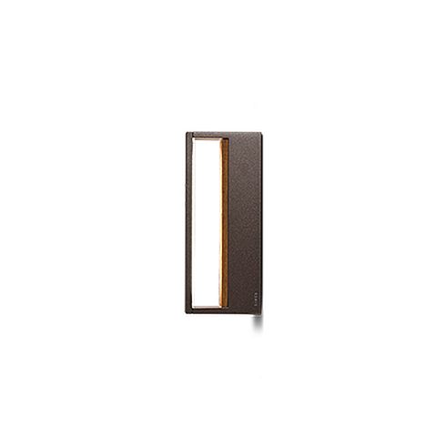 MINICOOL WOOD 220 bronze LED wall luminaire