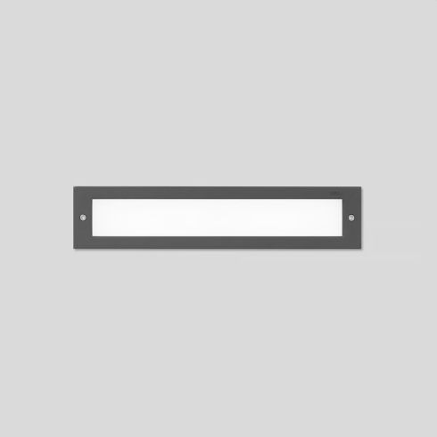33168 Recessed wall luminaire, graphite