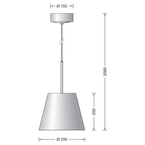 50758.2K3 - STUDIO LINE LED pendant luminaire, aluminium