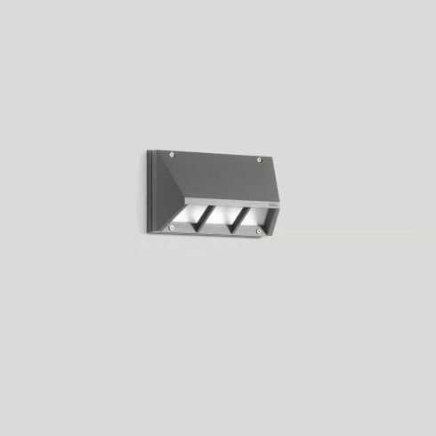 22375A LED wall luminaire, silver